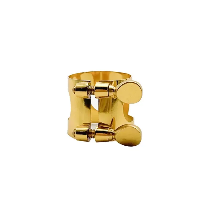 Alto Sax Ligature Brass Ligature Fastener Adjustable Double Screw Tenor/Alto/High Pitch Sax Mouthpiece Ligature Clip Accessories