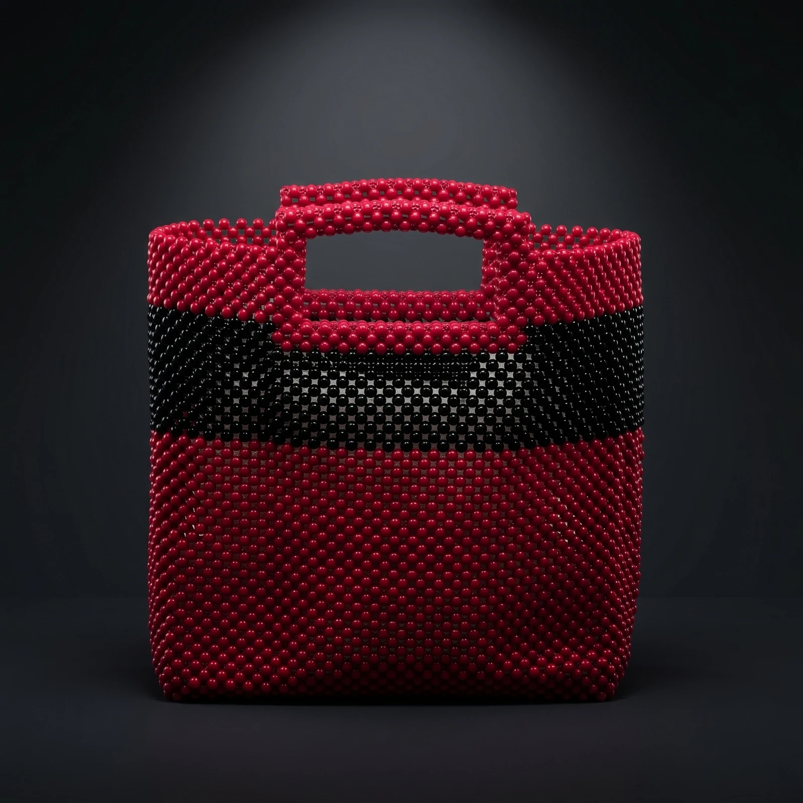 Beaded Tote Structured Handmade Handbag Beaded Handbag Long-Lasting Tote Purse Spacious for Women, Dinners, Day Trips