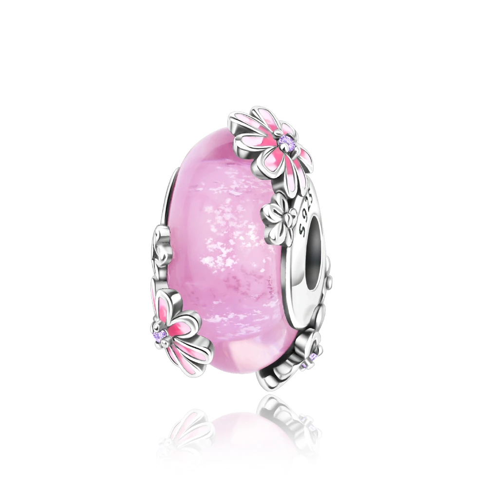 Charms 925 Sterling Silver Colorful Glass Series Pendant Beads Fit Original Bracelet Necklace DIY Women‘s Birthday Jewelry Gift