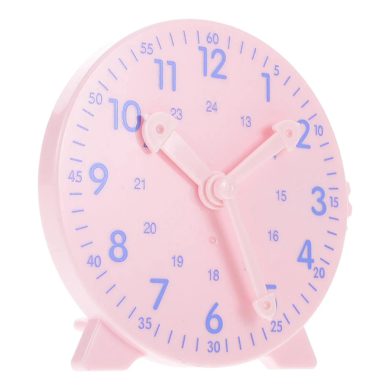 

Teaching Clock for Preschool Colorful Educational Classroom Learning Aid Pink Interactive Time Telling Clock for