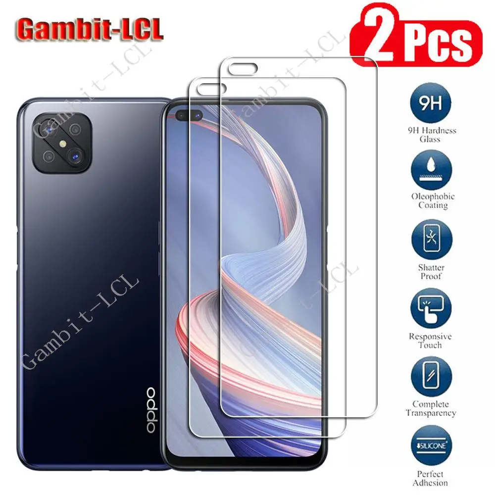 2PCS 9H Original Tempered Glass For OPPO Reno4 Z 5G  6.57