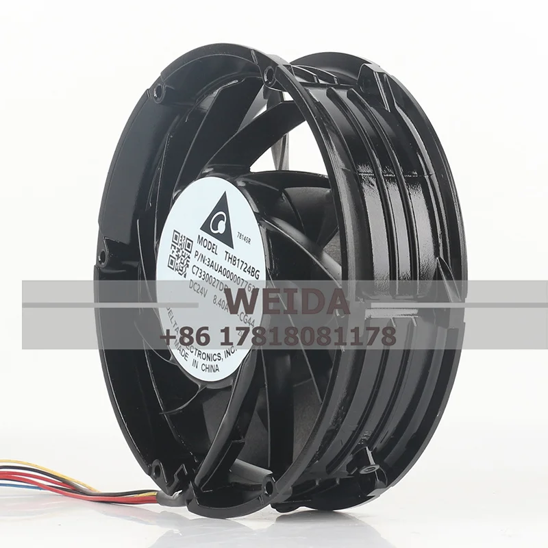 Imagem -02 - Ventilador de Refrigeração Axial para Inversor Abb Delta Thb1724bg Acs880 r9 17cm 17251 24v dc 8.40a 8000rpm 700cfm 3aua0000077628