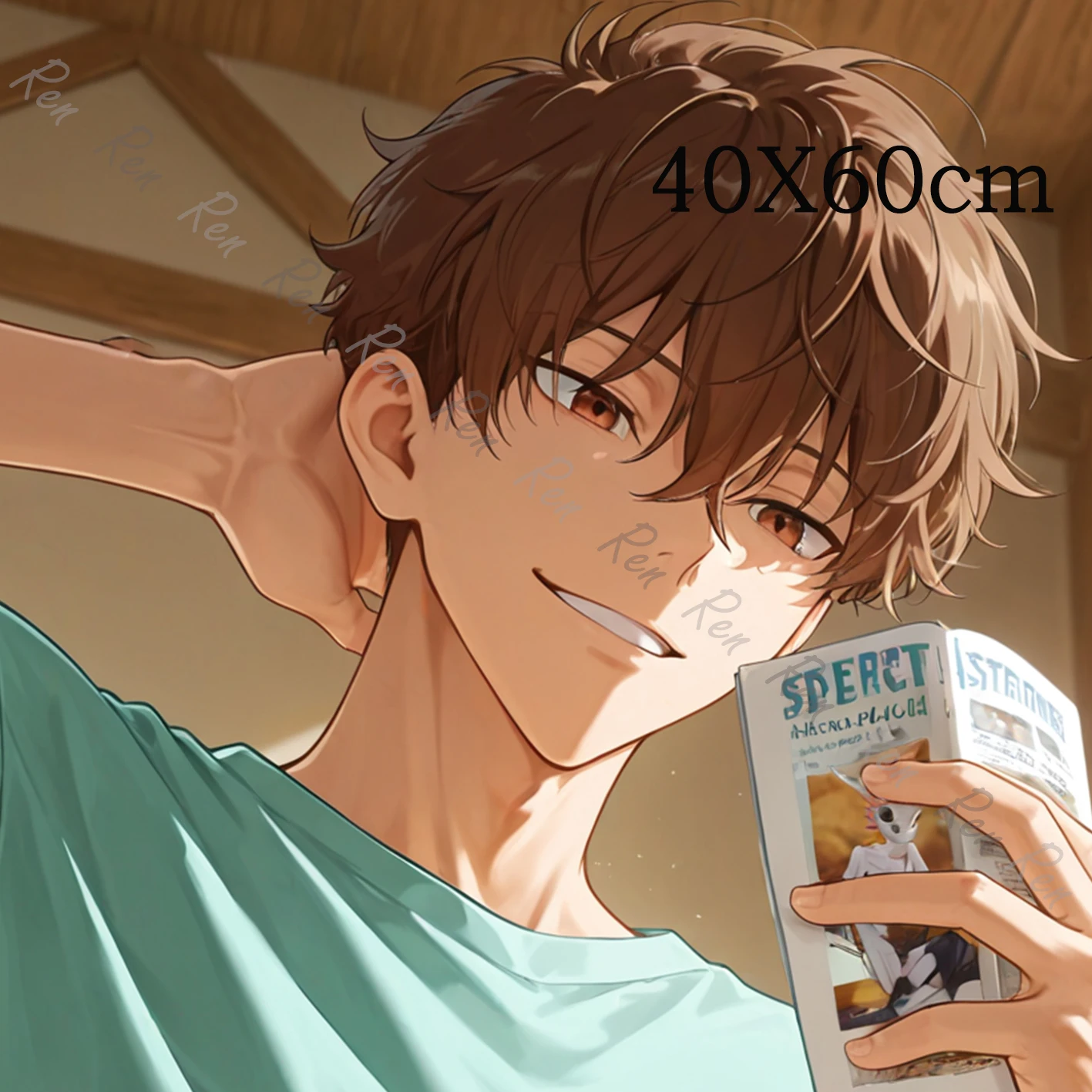 Dakimakura Anime Kirishima Natsuya Pillow Cover Sofa Cushion Double-side Print Throw Pillow Case 40X60cm