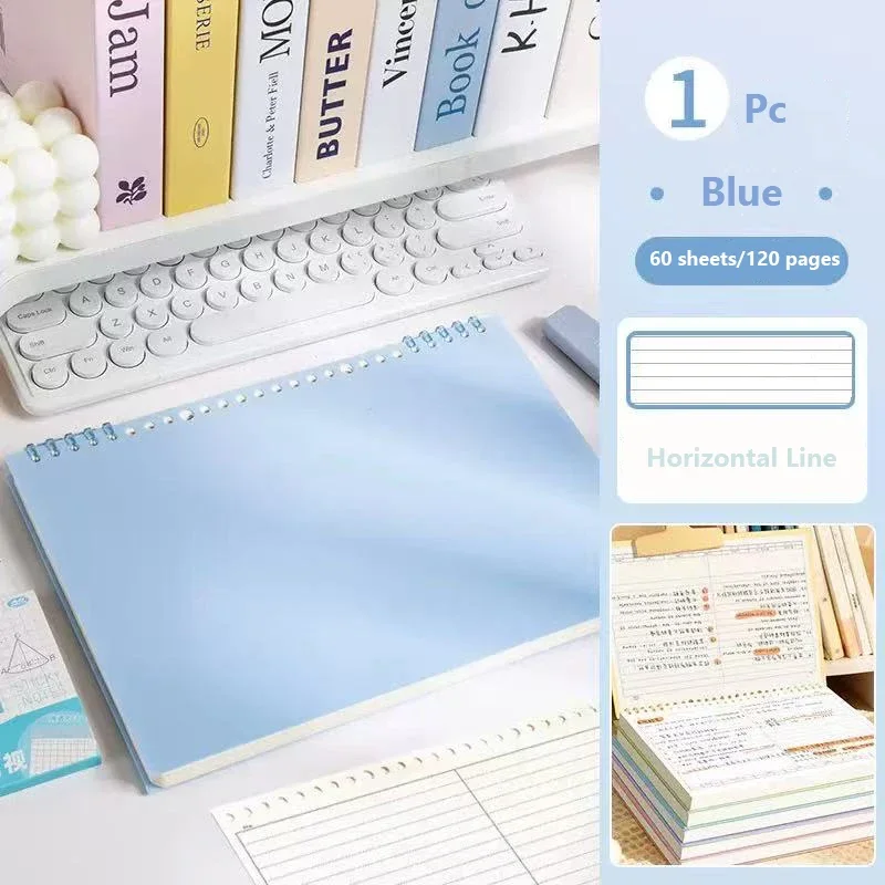 Loseblatt-Tagebuch, B5, Schreibwaren, 60 Blatt/120 Seiten, Tagebuch, Skizzenbuch, Notizblock, Notizbücher, Büro, Schulbedarf – Detail 13