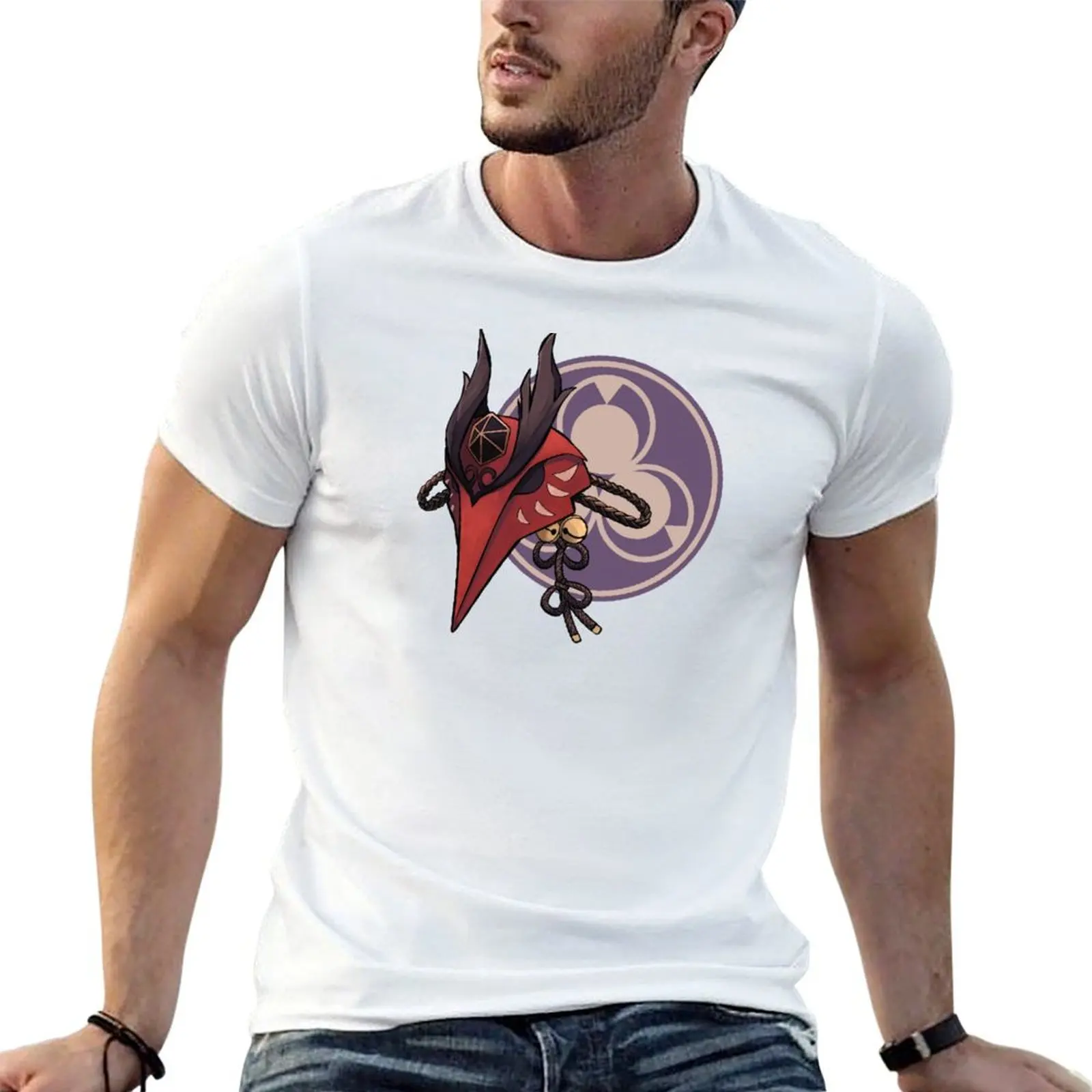 Kujou Sara Mask T-Shirt Quick Dry Training Short Sleeve Tee