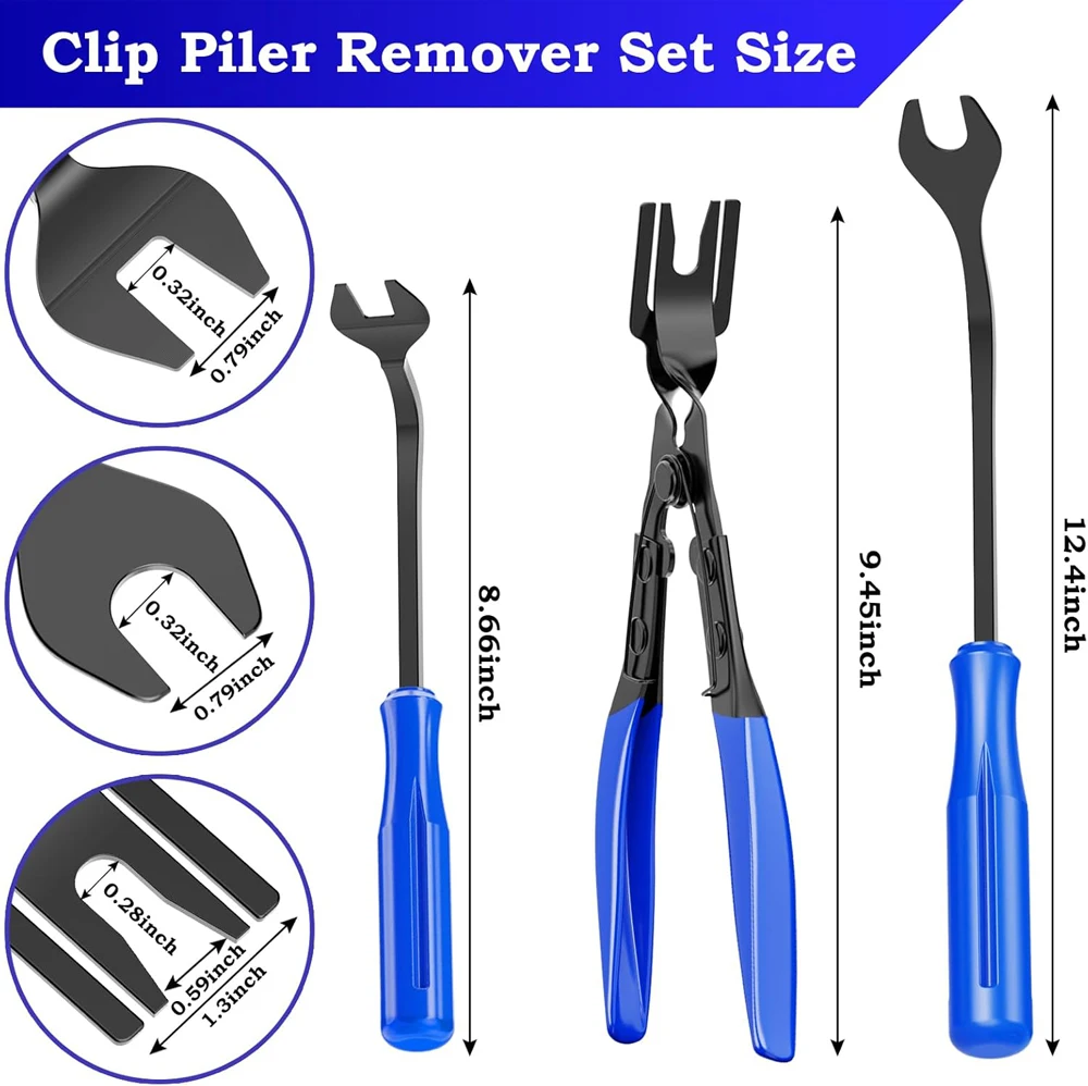 5/6-teiliges Auto-Verkleidungs-Demontagewerkzeug-Set, kratzfreies Hebelwerkzeug-Set für Autotür-Clips, Verkleidungen und Armaturenbrett-Reparatur – Detail 2