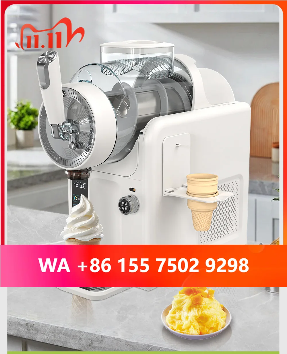 M Por Soft Drink Multi-purpose I Shaer & Slushie hine with Stainless Steel 2L Capacity