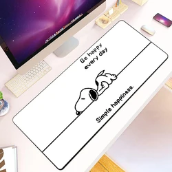 Cartoon Cute Mousepad Stampa HD Giocatori di computer Bordo di bloccaggio Tappetino per mouse antiscivolo S-SnoopyS XXL90x40cm Tastiera PC Tappetino da scrivania