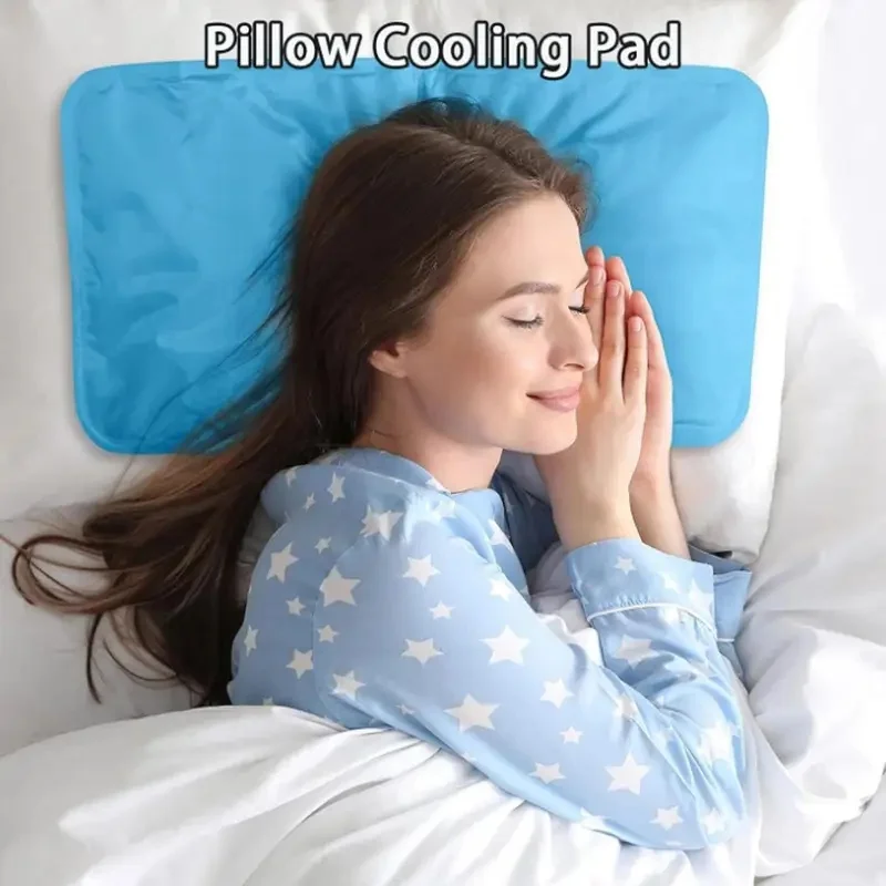 Cooling Pad 1/2Pcs Reusable Leak Proof Water Filled Mat Cool Pillow Insert Summer Sleep Aid Night Sweat Car Seat Cushion