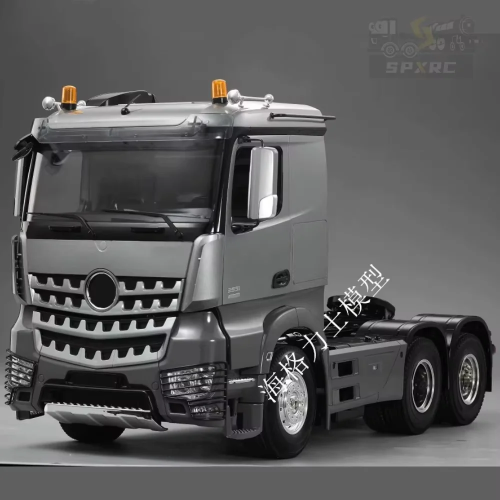 محاكاة ثلاث محاور منخفضة أعلى عدة جرار نسخة مفتوحة الباب مع محرك 35T لا إلكترونيات أخرى لنموذج شاحنة يتم التحكم بها عن بُعد 1/14 Tamiya