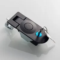 MS609, cerradura plana de caja de Metal, cerraduras de palanca de puerta de gabinete de caja de distribución, cerraduras de puerta comprimidas industriales