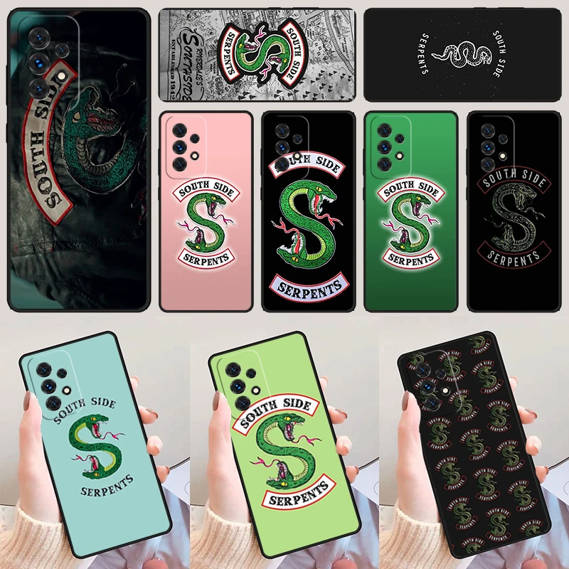 Riverdale South Side Serpents phone case For Samsung A42 A31 A40 A51 A71 A32 A80 A91 A52 A72 A73 A20e A21S A50 A70 A11 A12 Cover