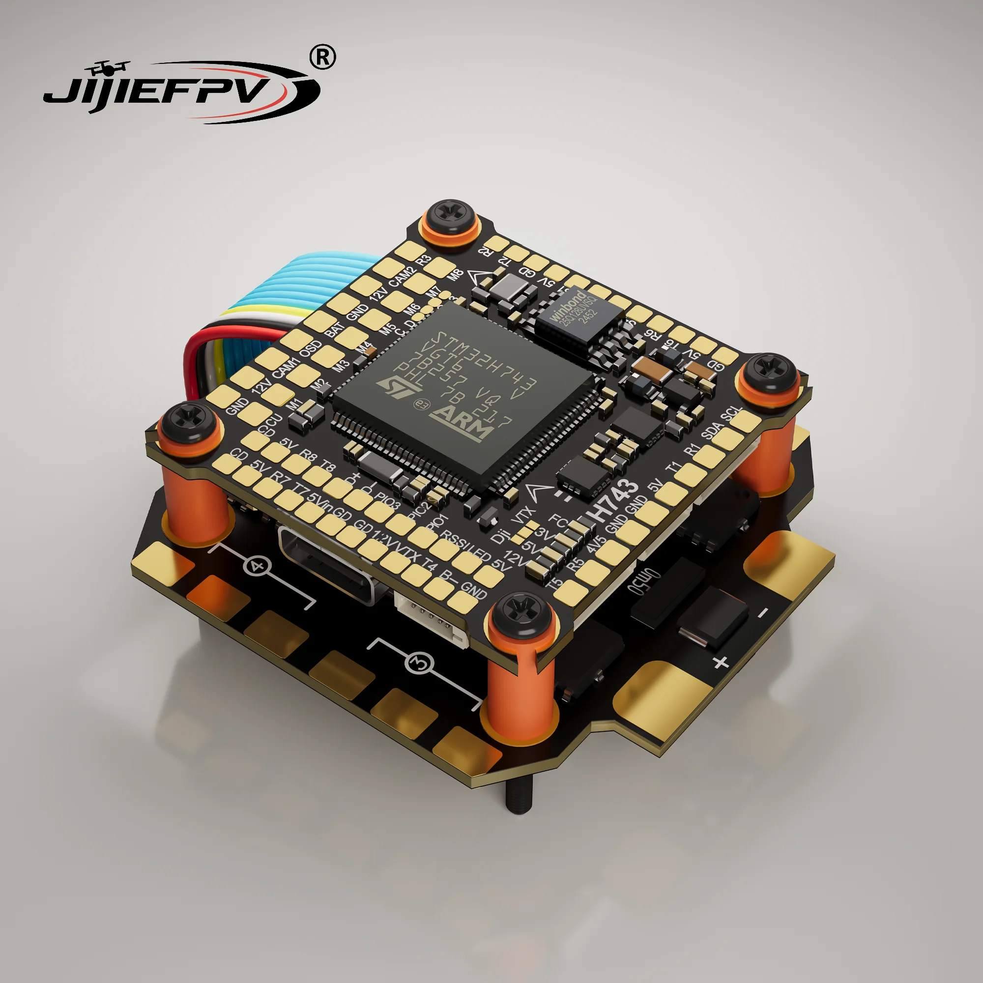 JIJIEFPV FC Flight Controller Stack Betaflight BLS 55A 60A 4 in 1 Brushless ESC for RC FPV Drone Quadcopter Mark4 APEX
