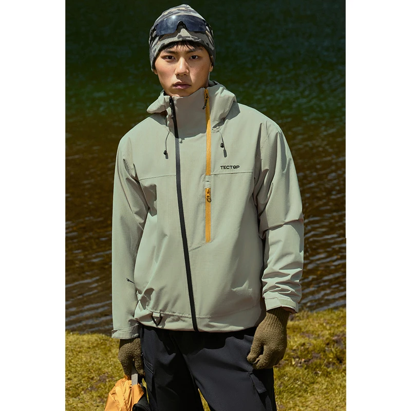 Unisex Fleece-Lined Waterproof Hardshell Jacket – Windproof & Breathable Outdoor Hiking Coat for Autumn & Winter