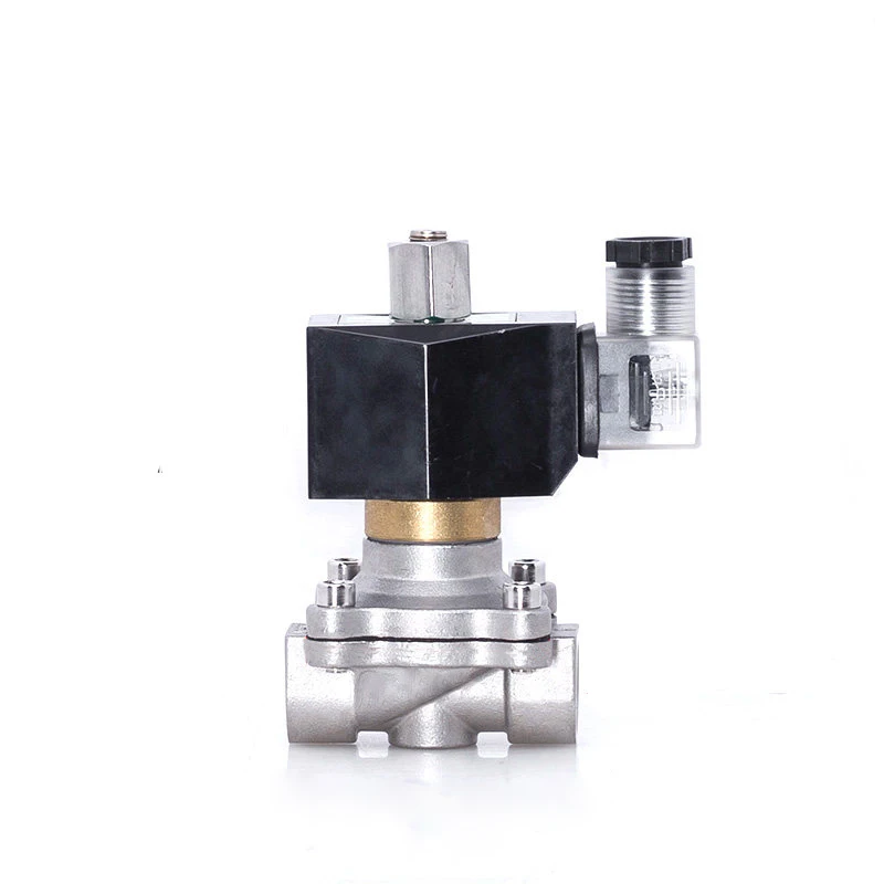 

1/2" 3/4" 1" 1-1/4" 2" Normally Open 304 Stainless Steel Waterproof Solenoid Valve 12V 24V 220V 24VDC For Water Gas Oil