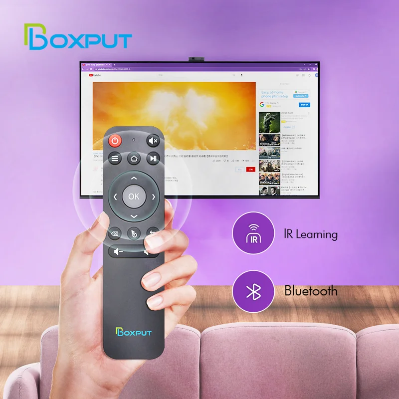 BT BPR1 BLE 5.0 Air Mouse Support IR full key learning BLE Wireless Remote control for Android smart TV Box and PC  air mouse