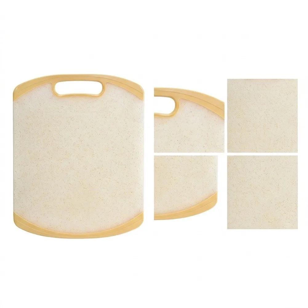 Plastic Chopping Board with Two Distinct Sides for Raw and Ready-to-Eat Foods and Built-in Hanging Hole to Promote Quick Drying