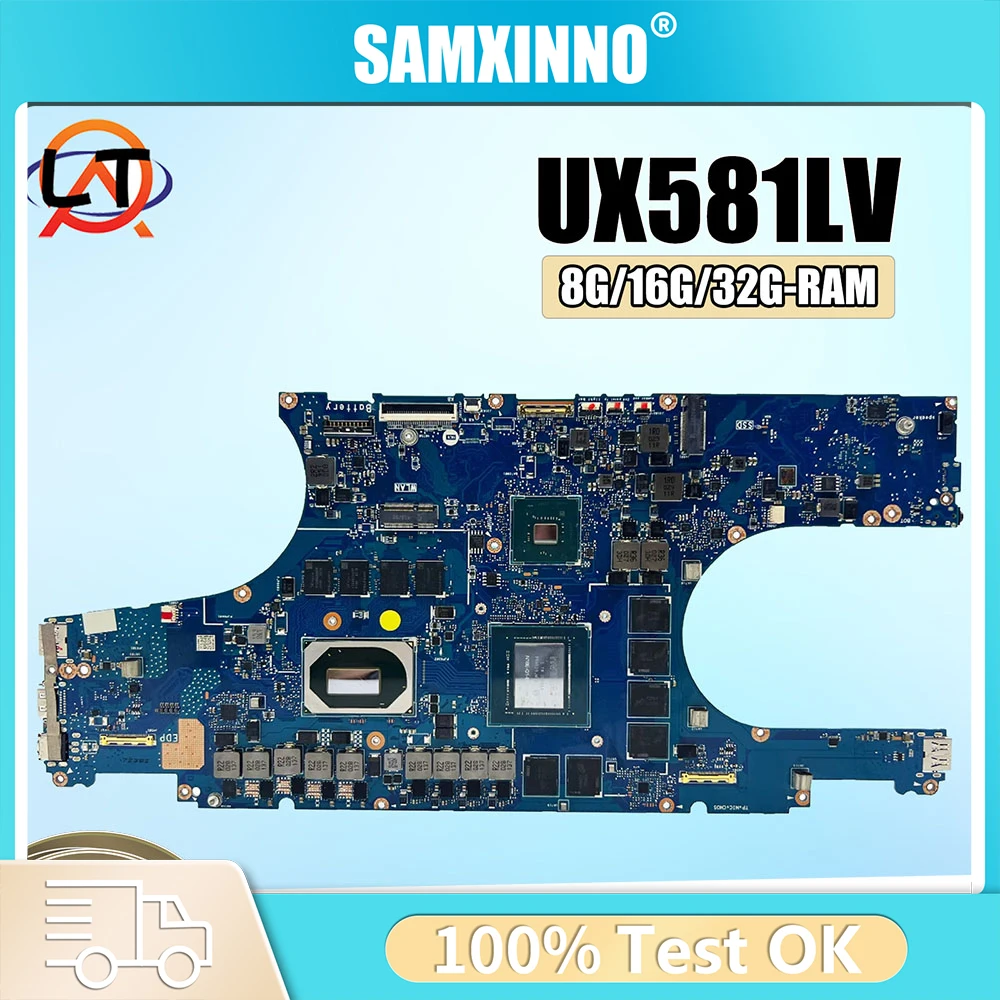

For ASUS Zenbook Pro UX581L Motherboard UX581LV I7 I9 UX581LB UX581LC UX581LVR UX582LV UX580LV UM581LV VM581LV Laptop Mainboard