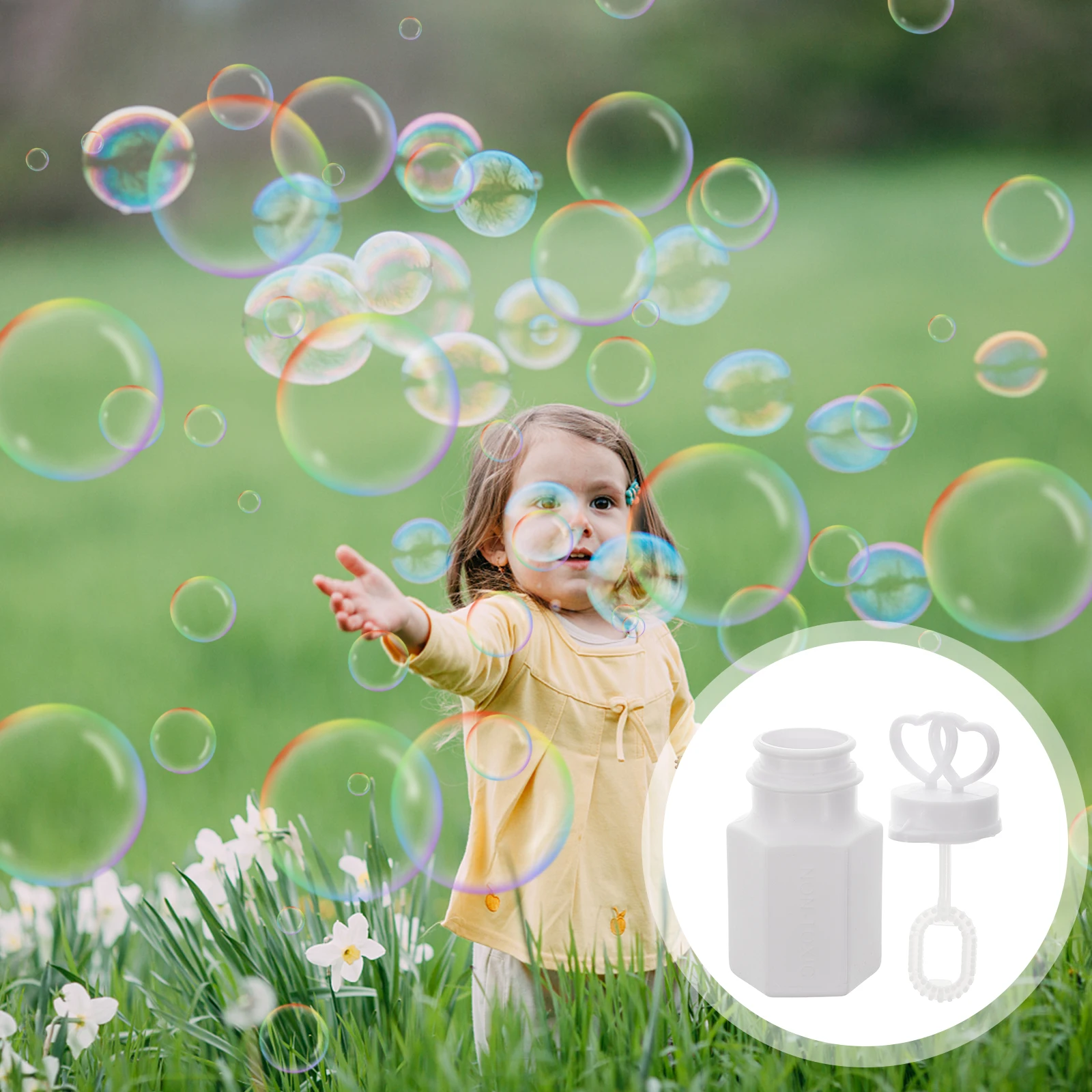 

16 Pcs Bubble Wands Extinguisher Bottles Kit Empty Bubbles Party Favors Blower White Baby