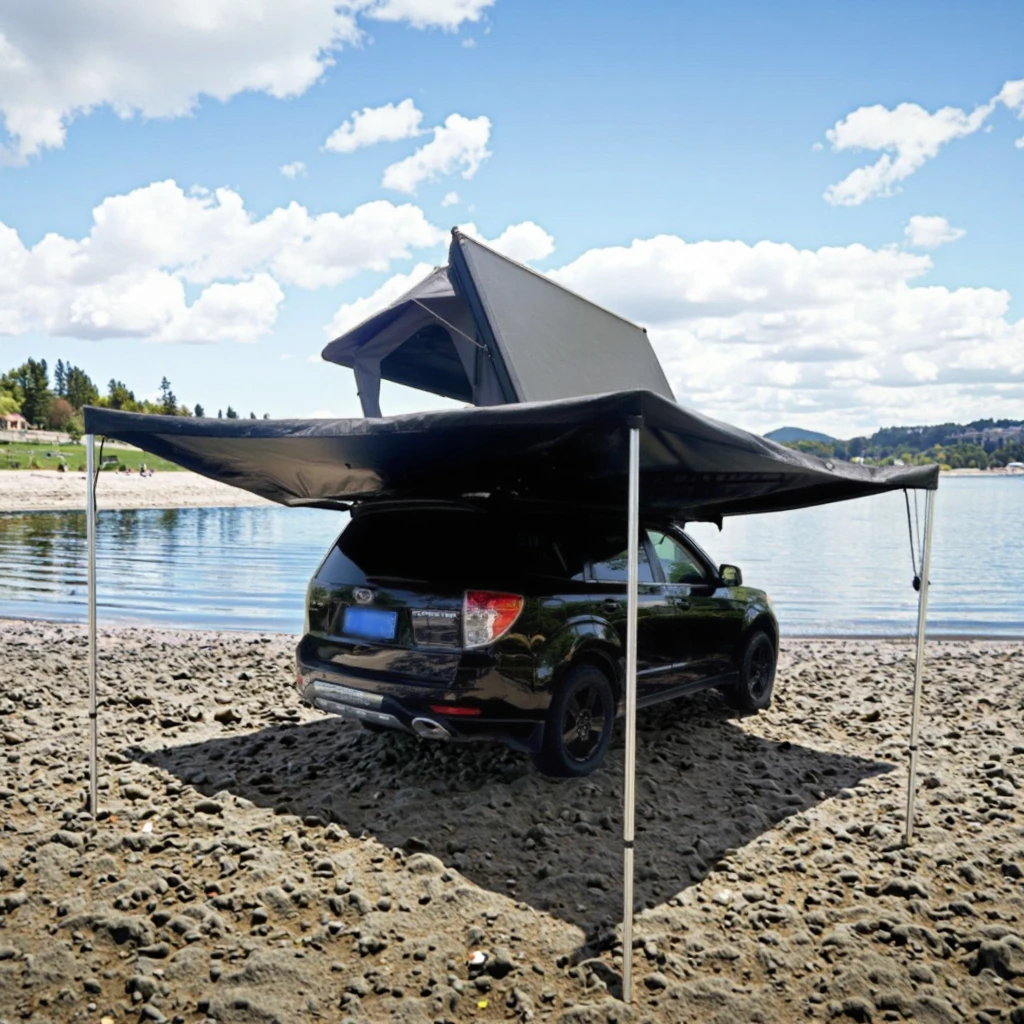 

Waterproof Car Side Awning Retractable 270 Degree Awning Overland Vehicle Shade for SUVs, Trucks, and Off-Road Adventures