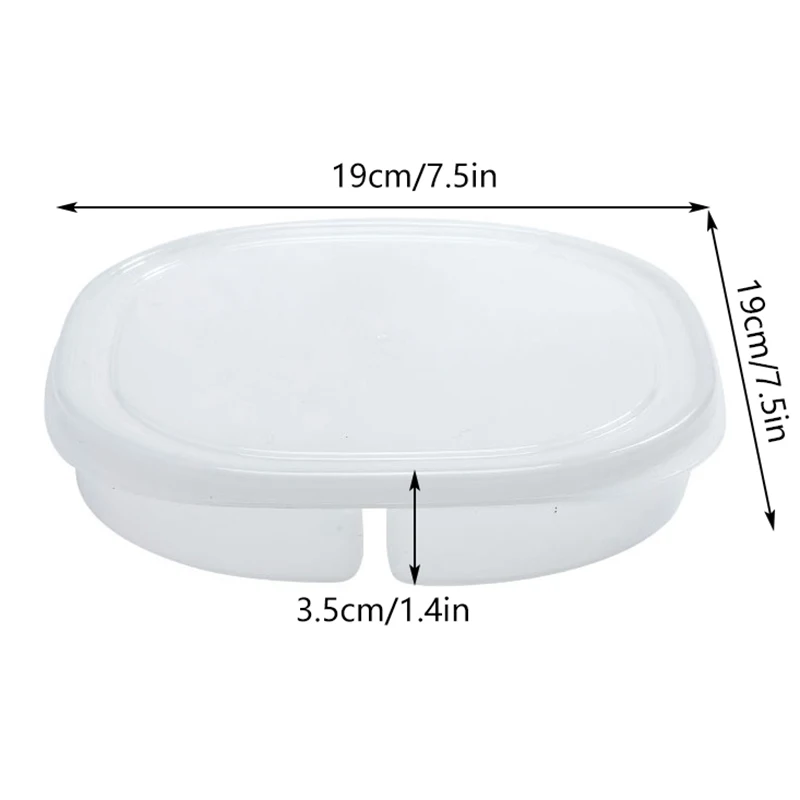 For Freezer Fresh Fruit Kitchen Organizer 4-Grids Clear Plastic Fridge Food Storage Box With Lid Sealed Fresh-Keeping Container