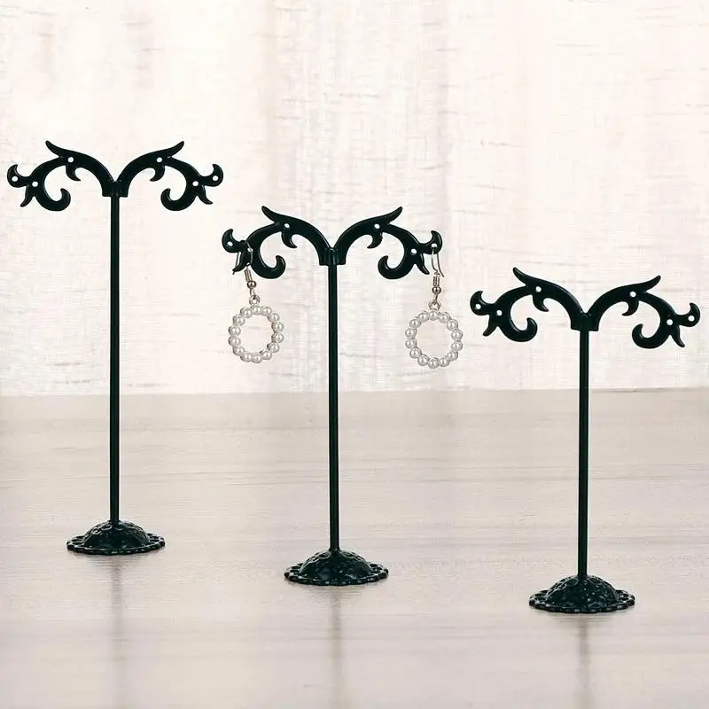 3Pcs Smooth Edge Earring Rack Holder Practical Jewelry Display Stand Hanger for Girls Bedroom Vanity Storage