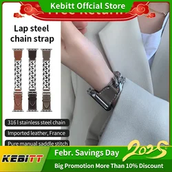 Kebitt Design Strap For Apple Watch Series 11 10 9 8 7 6 5 SE 3 49mm 46mm 42mm 45 41 Iwatch Ultra 3 2 Band Gourmette Métal Metal