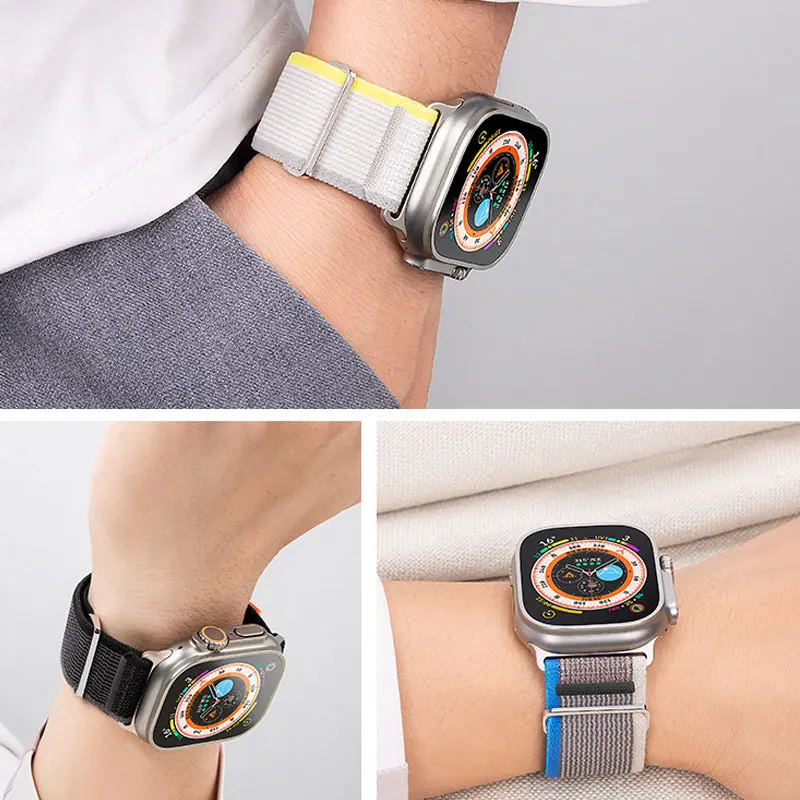 Apple Watch用ストラップ,iwatchシリーズ10,9,se,8,2,44mm, 46mm, 45mm,ウルトラ,49mm, 40mm 42mm、41mm、38mm