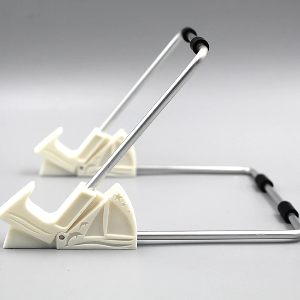 데스크 화이트보드 소형 스탠드 책 홀더 디스플레이 조정 가능한 그림 전화 선반 데스크 조정 가능한 실버 여행 알루미늄 합금