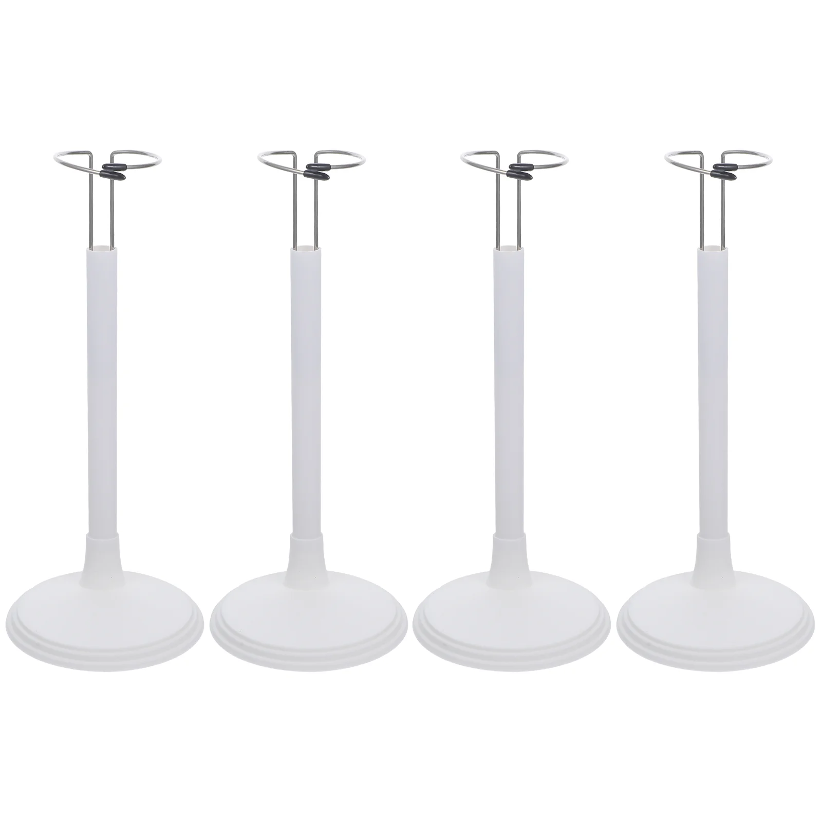 

4 Pcs Reborn Baby Dolls Support Frame Stand Girl Portable Stuffed Bear Storage Rack White Man
