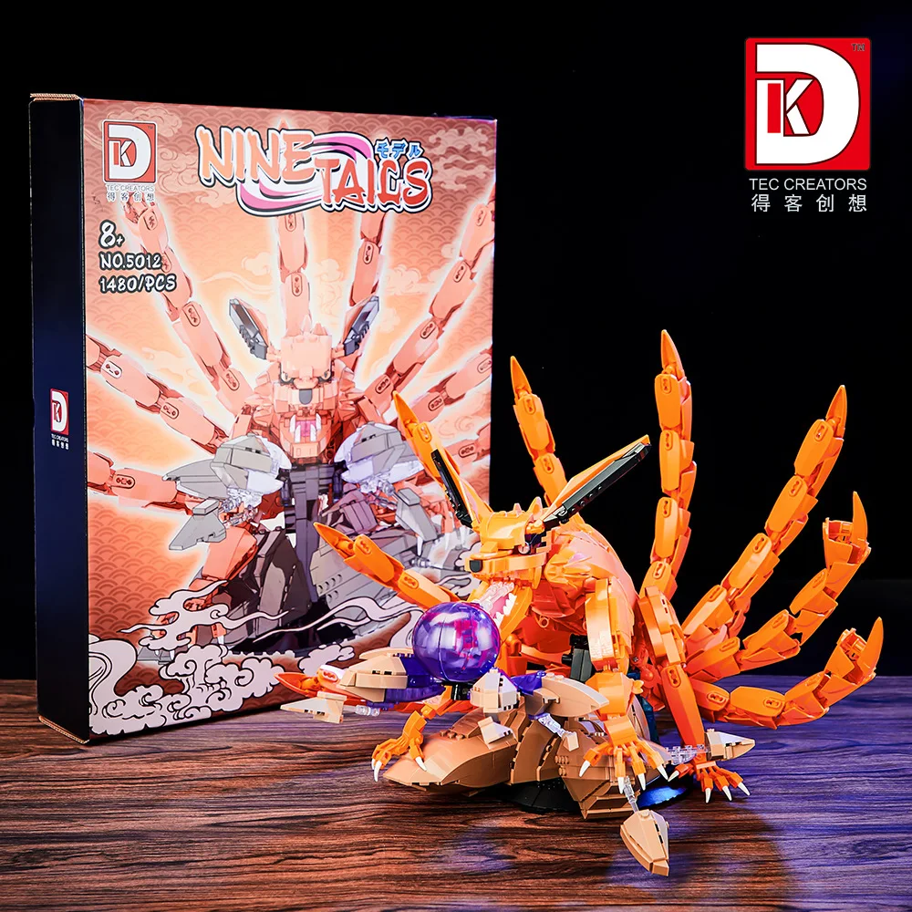 

1480pcs MOC Creativity Anime Nine-tailed Fox Building Blocks Bricks Assembling Model DIY Toys for Boys Birthday Gift Set