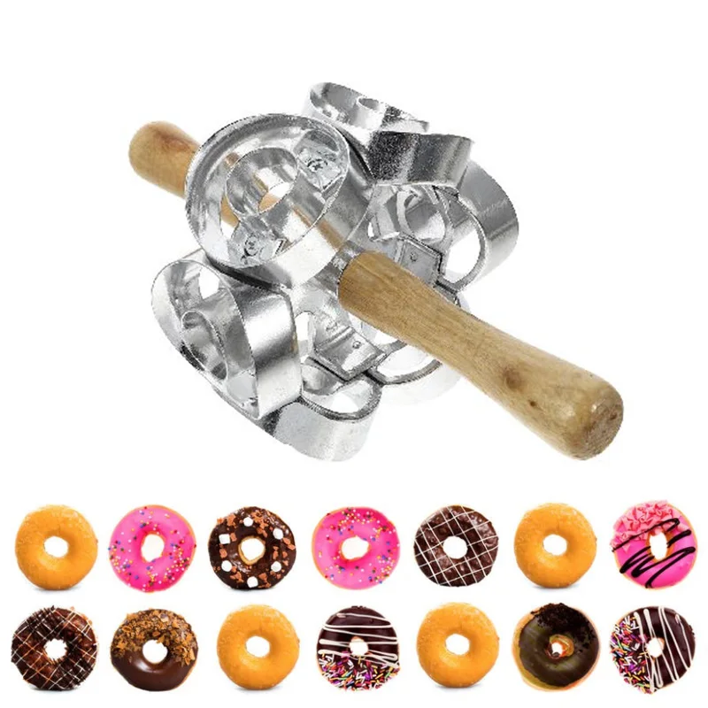 Donut Cutter Maker Mold  Rotary Donut Cutting Machine DIY Cake Dessert Doughnut Maker