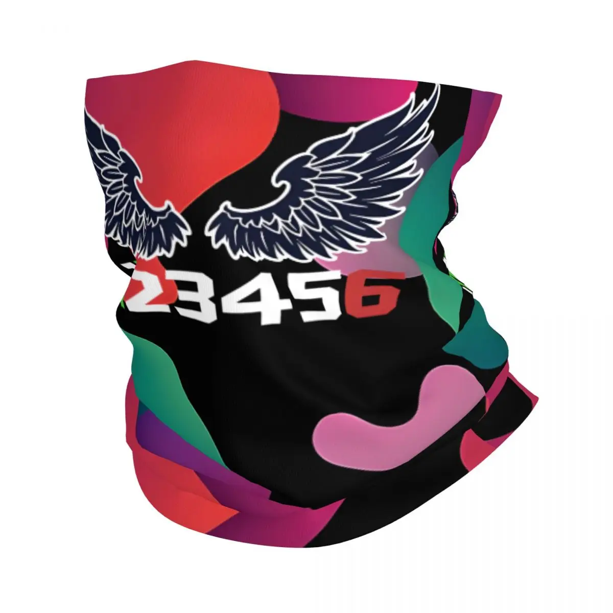 1N23456 Angel Two Sides 1n23456 Bandana Neck Gaiter Printed Motorcycle Club Face Mask Multi-use Balaclava Cycling Unisex Adult