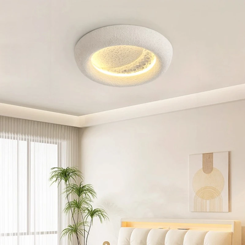 الشمال الحد الأدنى استدارة القمر الراتنج LED مصباح السقف الحديثة الإبداعية الفن غرفة نوم غرفة المعيشة الممر الممر الإضاءة الداخلية