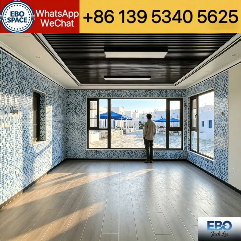 Compact Expand Fold Prefab Building 20FT Single Bedroom Full Furnished Layout Backyard Guest Lodge Outdoor Independent Living Ti