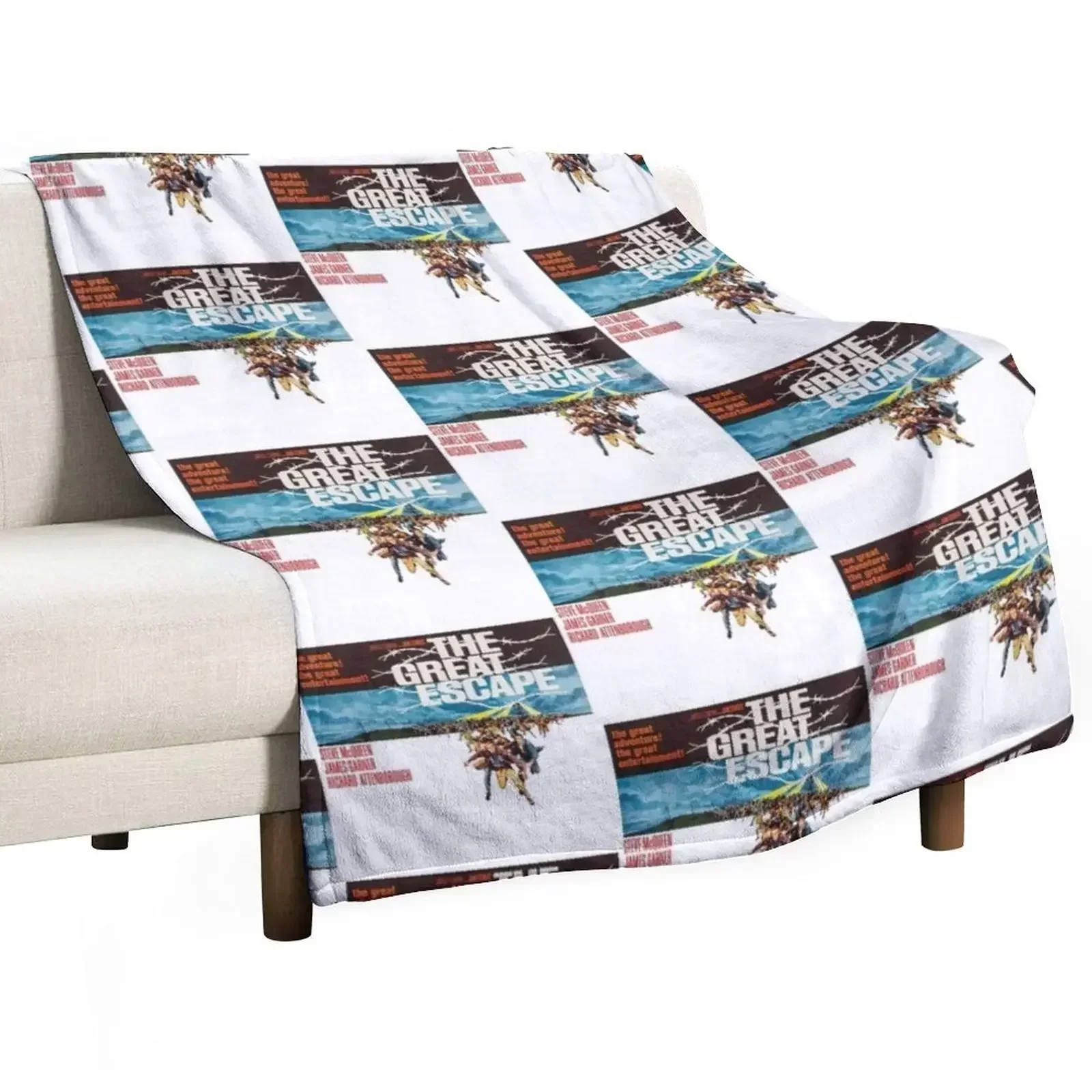 

The Great Escape Movie Poster Throw Blanket warm winter Flannel Decorative Beds Blankets