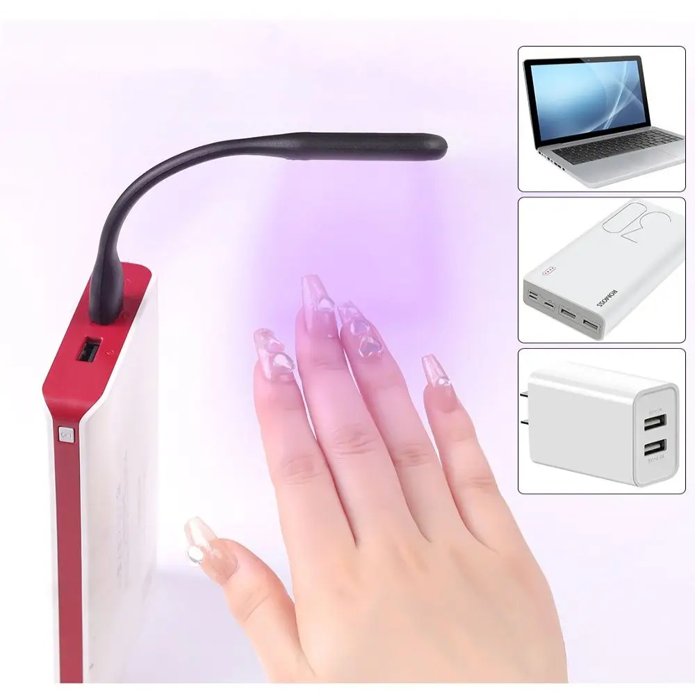 Flashlight Polish Tools Portable Nail Art Tools UV Light Gel Nails Nail Dryer Nail Drying Lamp Mini Portable Lamp For Nails