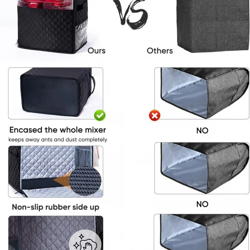 حقيبة تخزين خلاط بغطاء غبار مع جيب #3