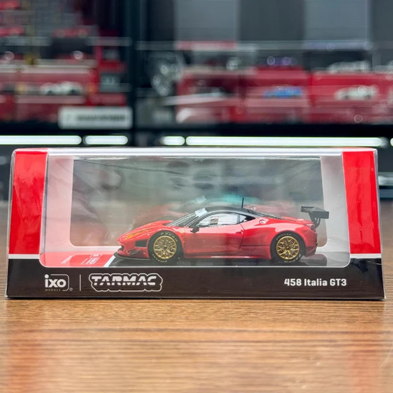 TW Tarmac Works Schaal 1:64 458 Italia GT3 Legering Model Auto Statische Collectie Versierd Vakantie Geschenken Speelgoed