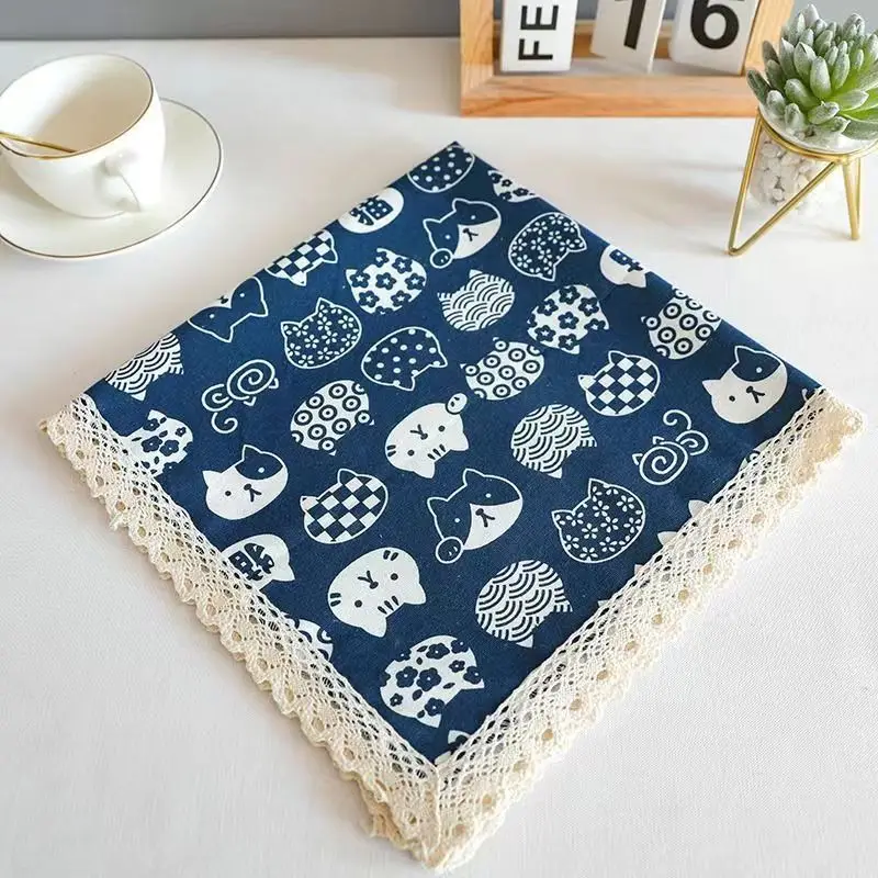 Cotton and Linen Square Towel, Computer Printer, Dust-proof Cover, Refrigerator Cover, Microwave Oven Cover.