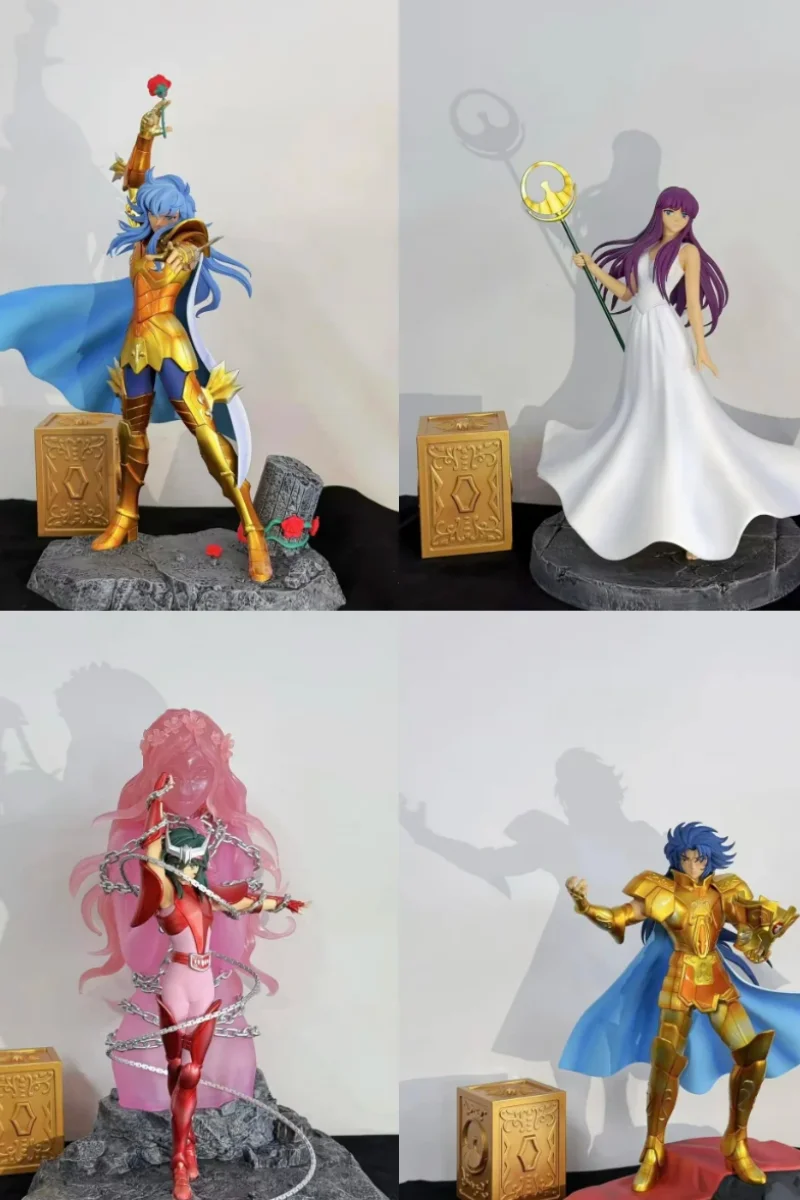 

In Stock Saint Seiya Gemini Saga Pisces Aphrodite Athena Andromeda Instant Handpiece Saori Kido Model Toys Customized Gifts ﻿