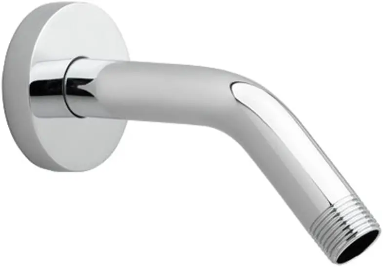 

Wall Mount Modern Showerhead Arm, Chrome, 1/2" NPT, Durable Brass