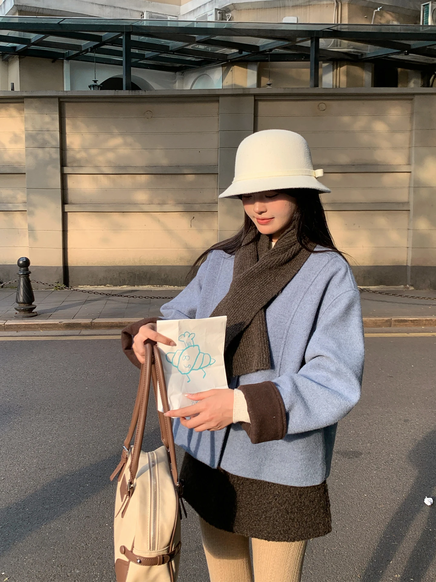 

Korean Sle Thiened Lamb Fur Scarf ort Coat Cotton Sandwich Women's Warm Winter New Sle Small Size Slimming Coat