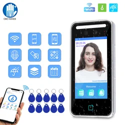 WiFi APP Dynamic Facial Recognition TCP IP USB Time Attendance Device 5000 Face RFID Metal Touch Keypad Access Control System