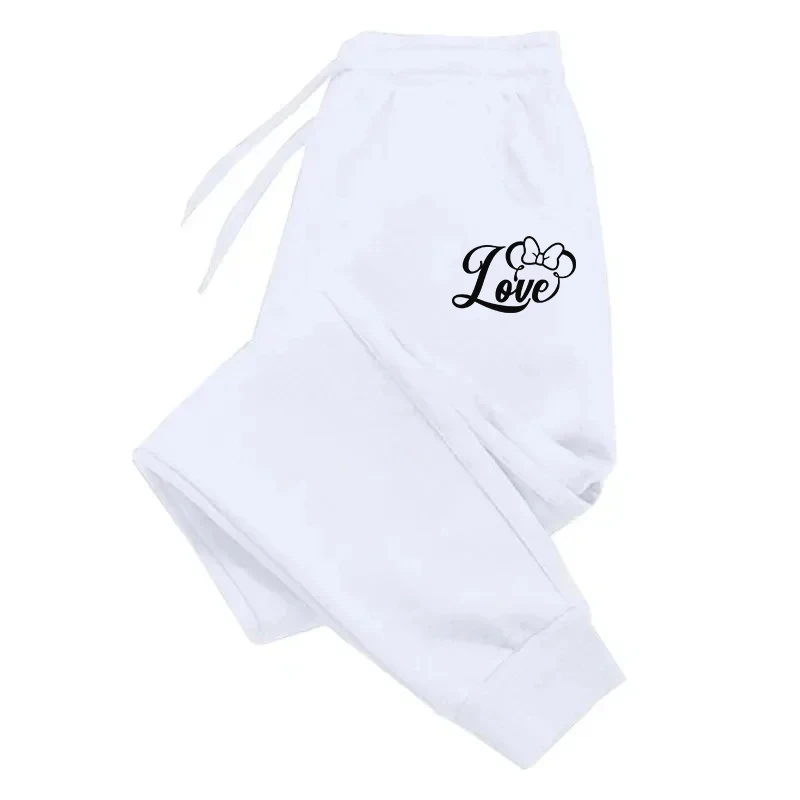 

Love And Bow Printing Sweatpants Drawstring Pocket Women Sweatpant Drawstring Pocket Women'S Pant Autumn Fashion Woman Pant