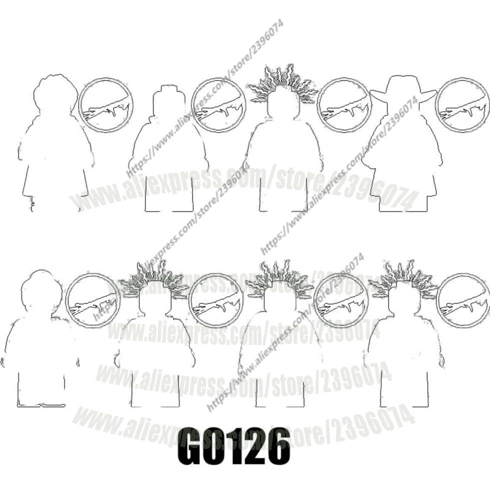 

1PCS Action Figures Building Blocks Series G0126 GH0199 GH0200 GH0201 GH0202 GH0203 GH0204 GH0205 GH0206 Gift Toys