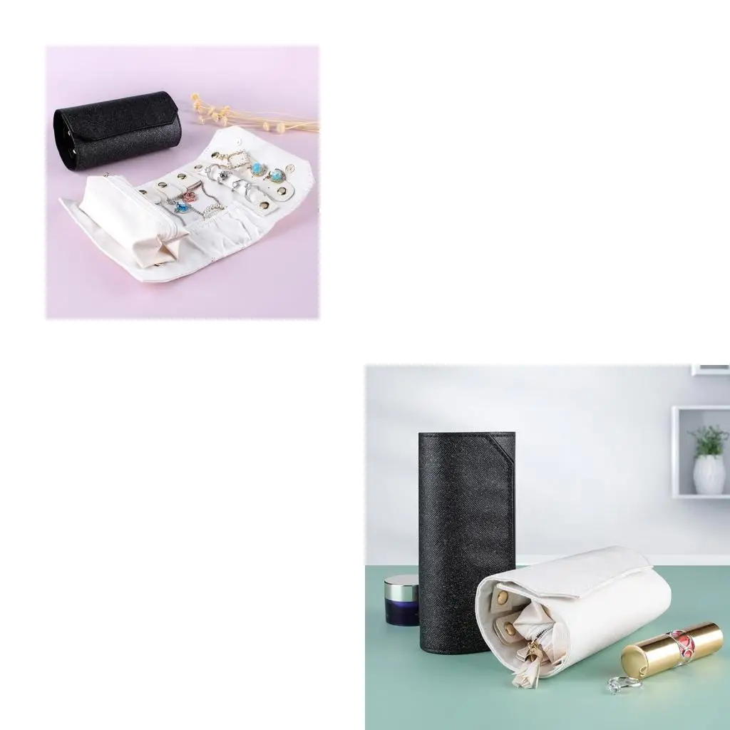 

Портативная коробка для колец, складной органайзер, дорожная сумка для хранения ювелирных изделий и ожерелья