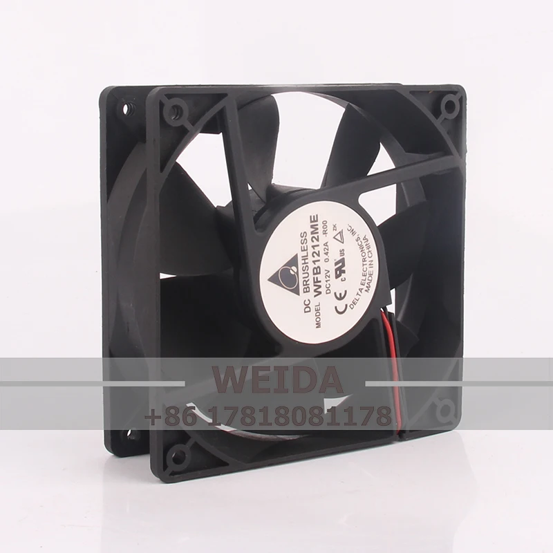 

WFB1212ME Вентилятор охлаждения корпуса для DELTA DC12V 0,42A 120X120X38 мм 12 см 12038 Переключатель преобразователя Высокоточный двойной шарикоподшипник