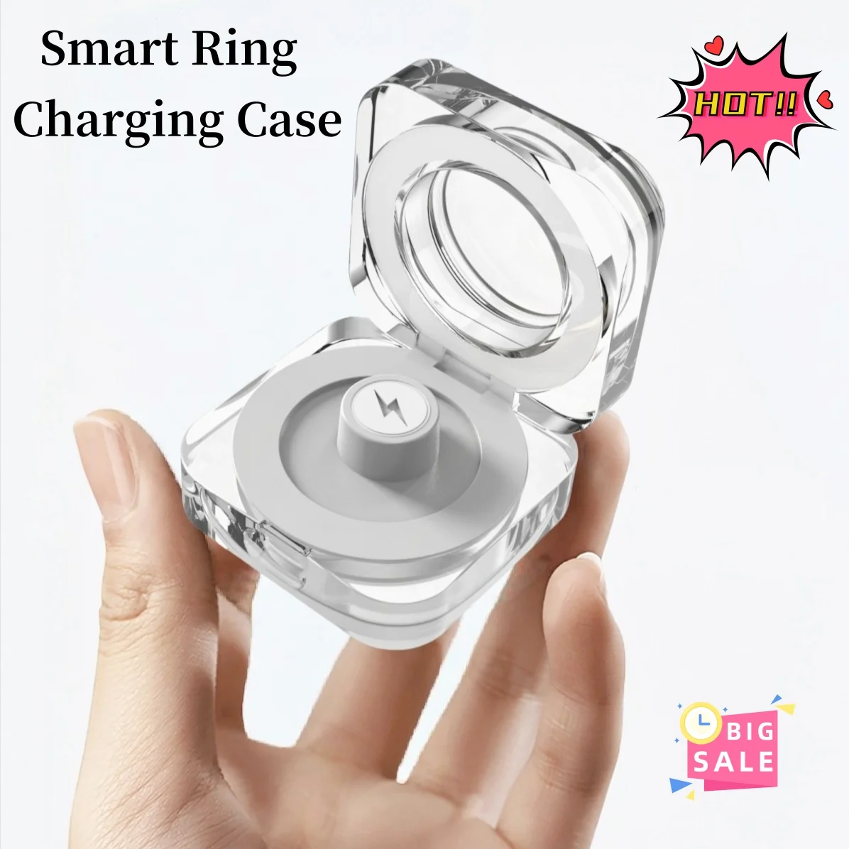 

Чехол для зарядки Smart Ring (за исключением умных колец) — подходит для всех моделей колец с магнитной зарядкой, это безопасное и эффективное быстрое зарядное устройство для умных колец. Это компактная, красивая и легко носить с собой.