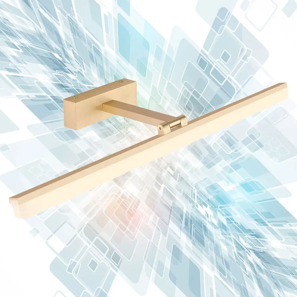 LED Mirror Headlight Stainless Steel 9W 40Cm Modern Wall Lamp Waterproof Makeup Mirror Light for Bathroom Living Room Bedroom